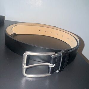 Men's Black Leather light Belt size 115